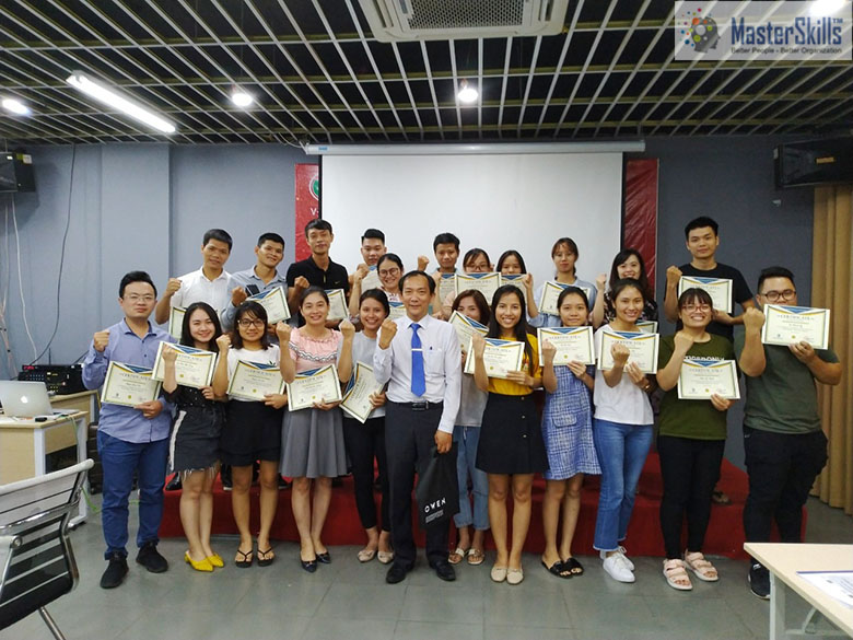 Course delivery photo for Professional Customer Service Skills at China Express Vietnam Company