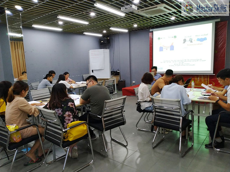 Course delivery photo for Professional Customer Service Skills at China Express Vietnam Company