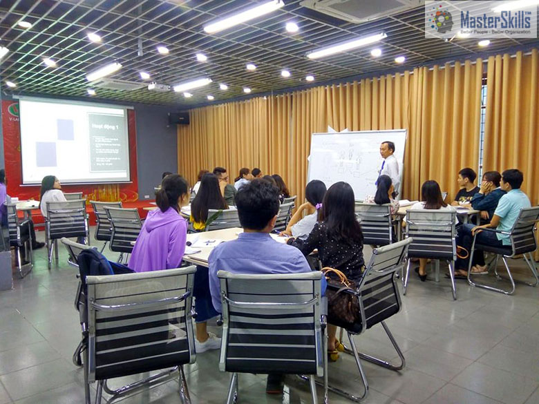Course delivery photo for Professional Customer Service Skills at China Express Vietnam Company